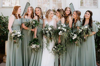 Top 10 Sage Green Bridesmaid Dresses For Wedding Party – Yelure
