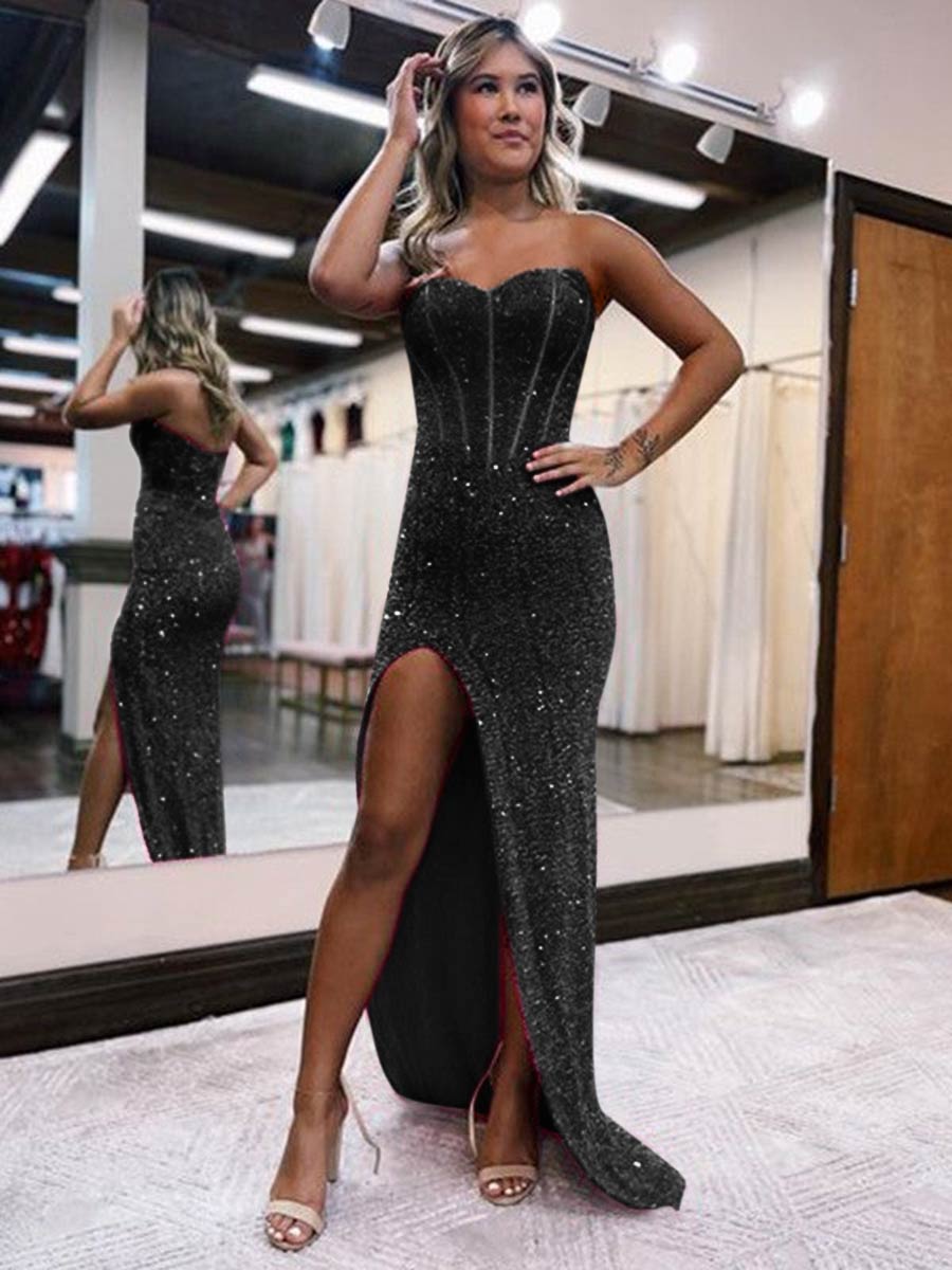 Black Corset Prom Dress