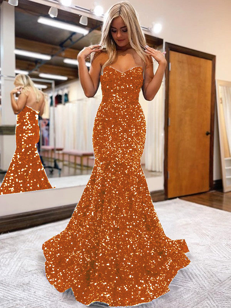 Orange Graduation Dresses