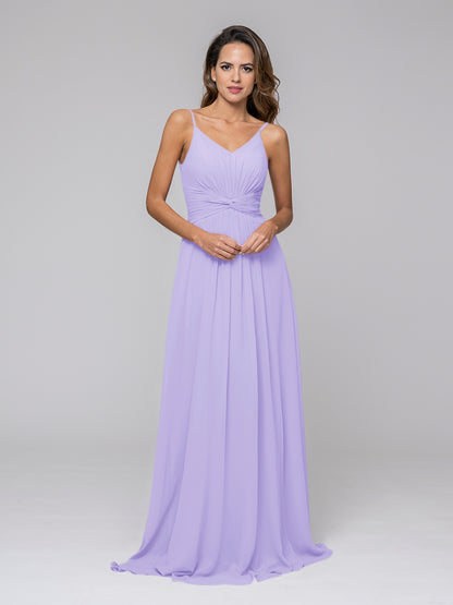 Chiffon Bridesmaid Dresses With Twist-Knot