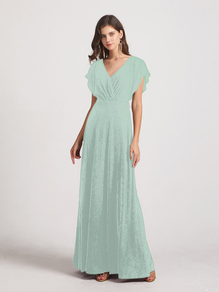 Winter teal bridesmaid outlet dresses