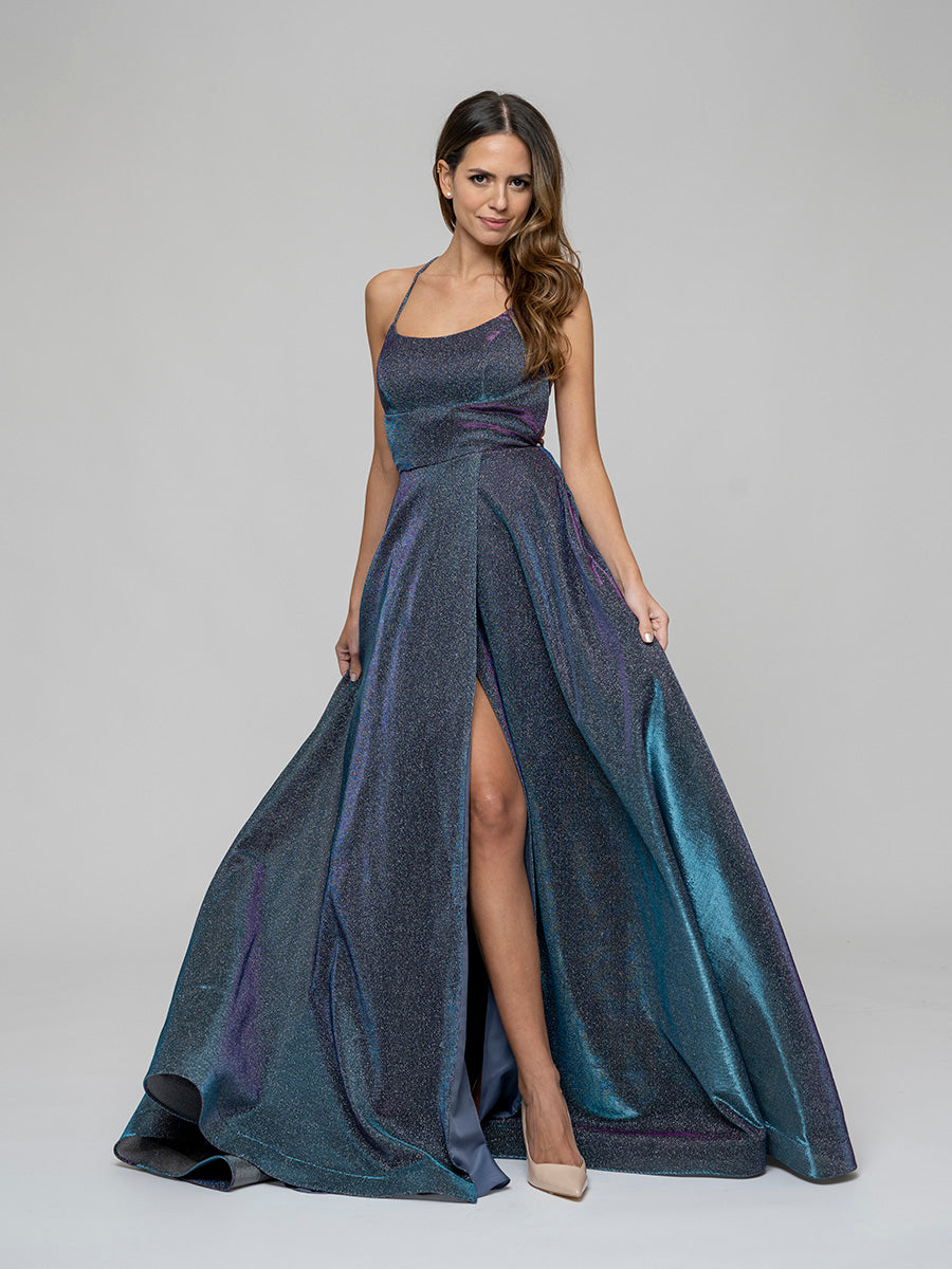 Turquoise and Purple Prom Dresses