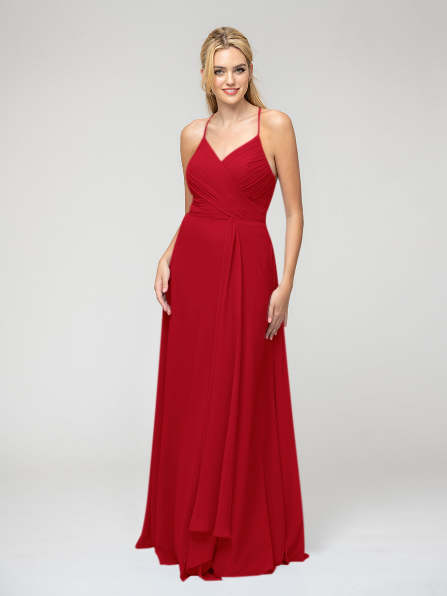 David's bridal criss top cross bridesmaid dress