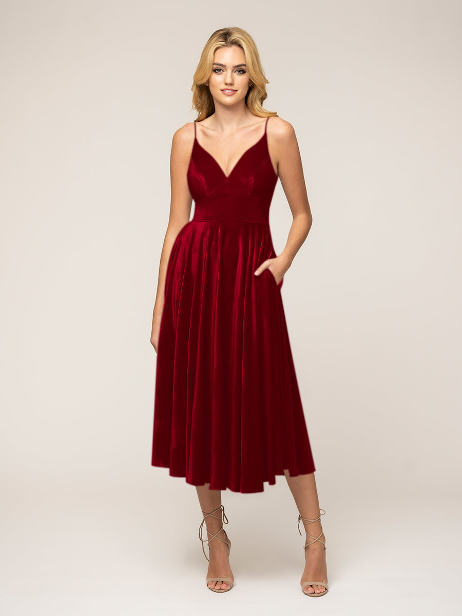 Velour burgundy outlet dress