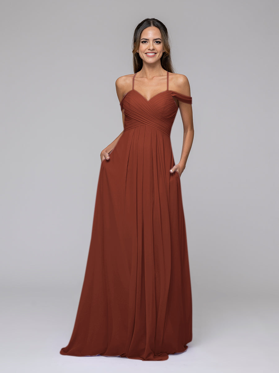 Rust Color Formal Dresses