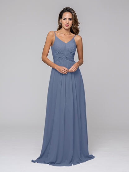 Chiffon Bridesmaid Dresses With Twist-Knot