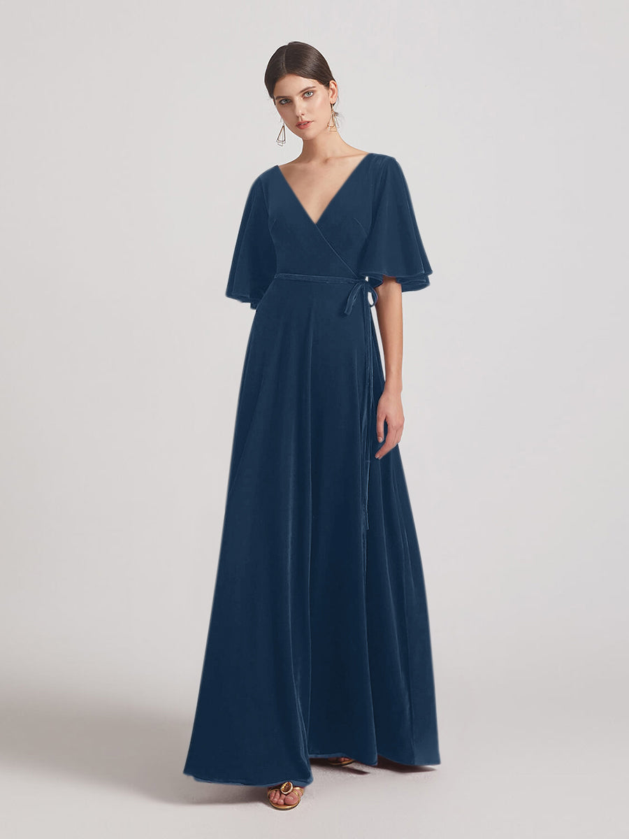 Elbow Sleeve Bridesmaid Dresses