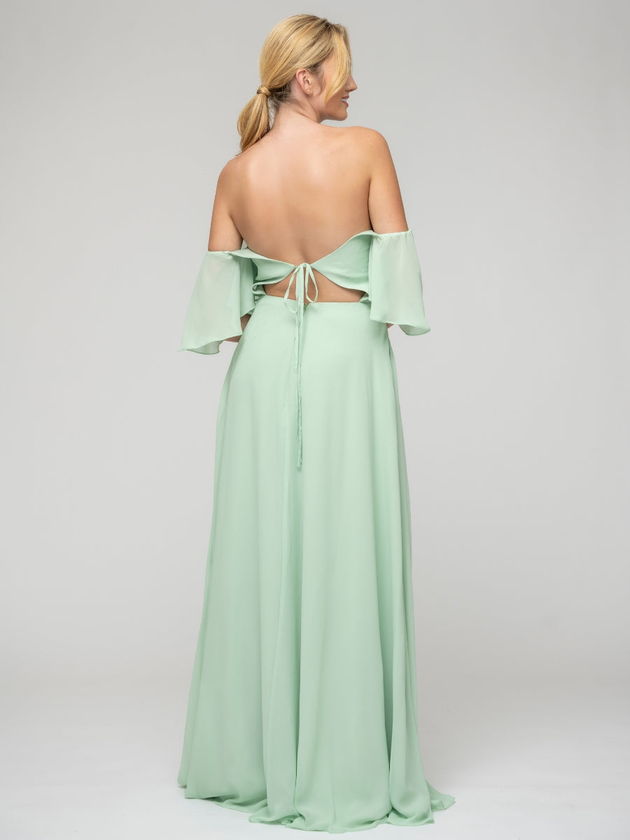 Mint Green Chiffon Dress