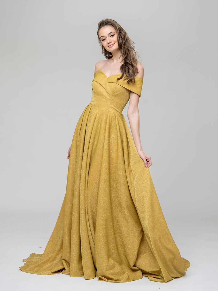 Off the shoulder 2024 princess prom dress