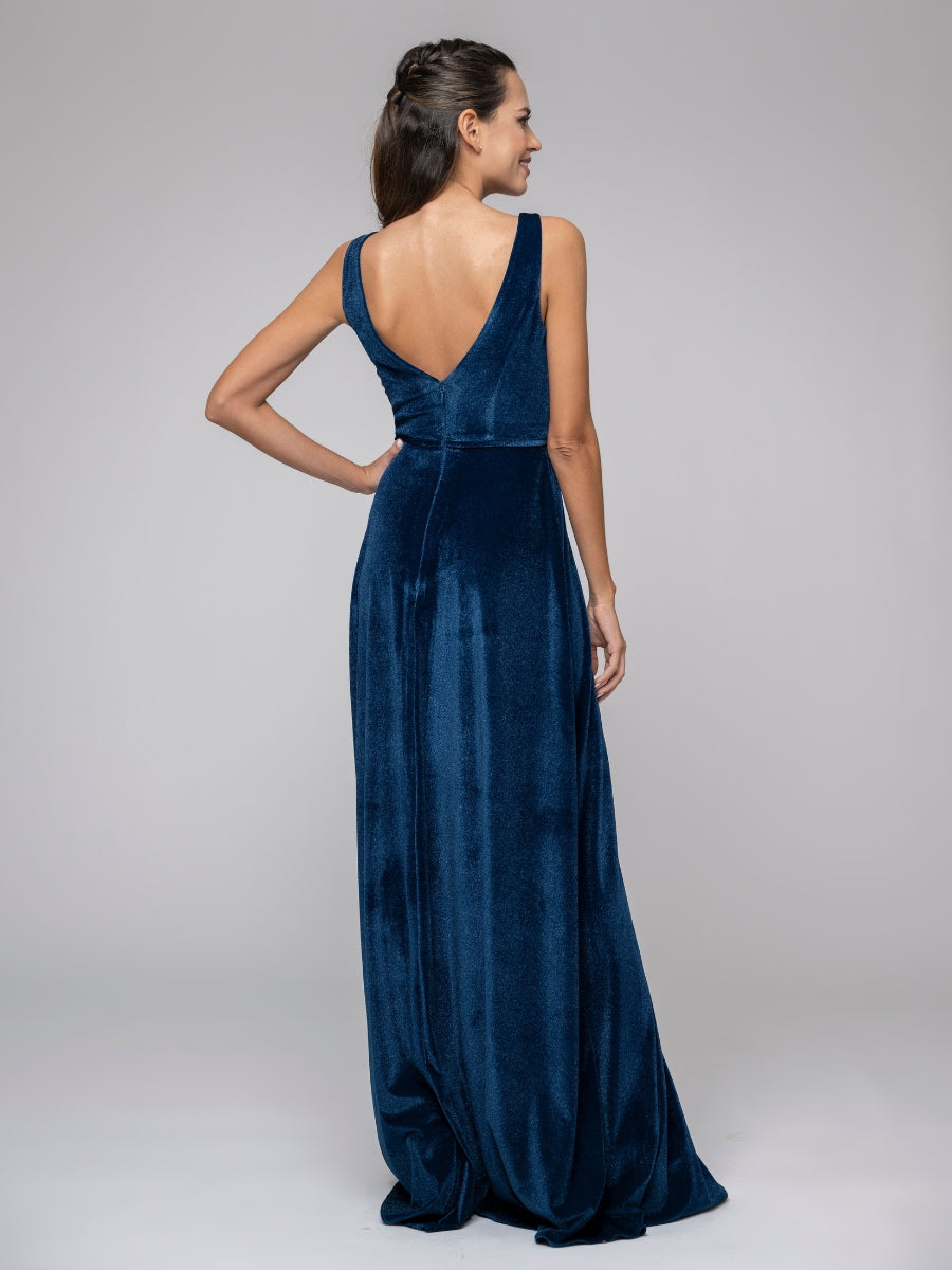 Buy CHEVIOUT Women's Velvet Maxi Dress|Western Dress for Women|Full Sleeves  Dress|Girl's A-Line Dress|One Piece Dress (L, Purple) at Amazon.in